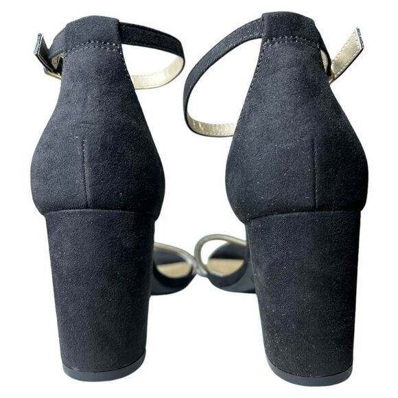 NEW Bandolino Women’s Armory Faux Black Suede Sandal 7M - Picture 4 of 11